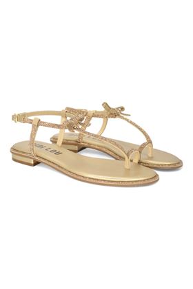 Infradito donna microstrass colore platino. BIBI LOU- | 845Z00-ORO
